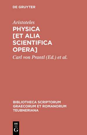 Physica [et alia scientifica opera] de Aristoteles