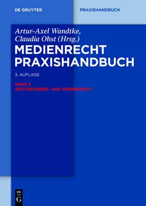 Wettbewerbs- und Werberecht de Artur-Axel Wandtke