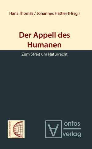 Appell des Humanen de Hans Thomas