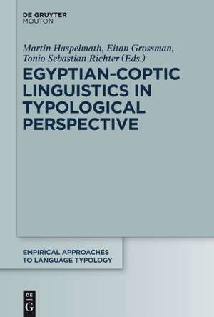 Egyptian-Coptic Linguistics in Typological Perspective de Eitan Grossman