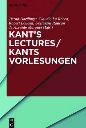 Kant’s Lectures de Bernd Dörflinger