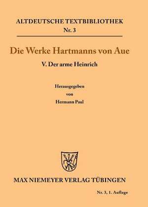 Der arme Heinrich de Hartmann Von Aue