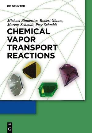 Chemical Vapor Transport Reactions de Michael Binnewies