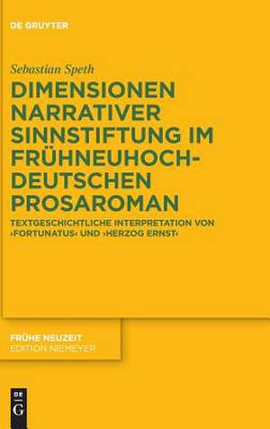 Dimensionen narrativer Sinnstiftung im frühneuhochdeutschen Prosaroman de Sebastian Speth