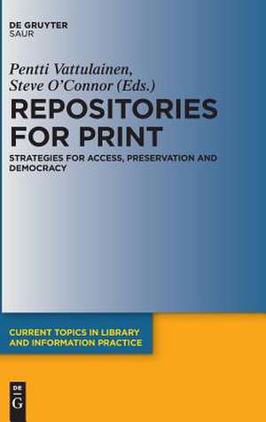 Repositories for Print de Steve O'Connor