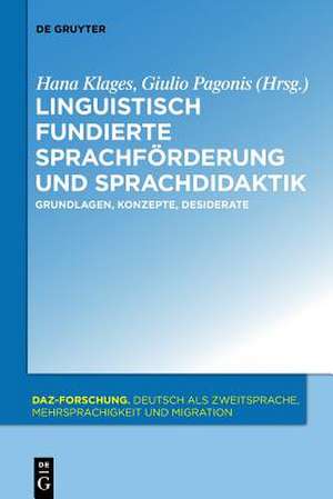 Linguistisch fundierte Sprachförderung und Sprachdidaktik de Giulio Pagonis