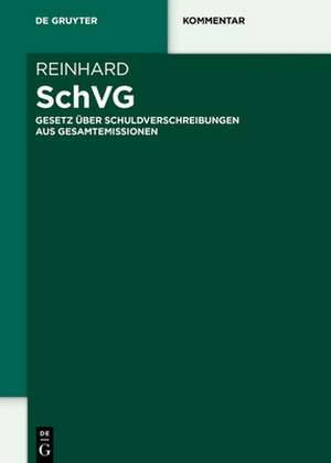 SchVG Schuldverschreibungsgesetz de Thorsten Reinhard