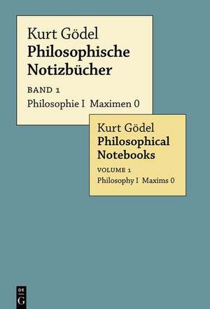 Philosophische Notizbücher de Kurt Gödel