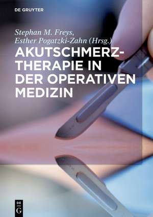 Akutschmerztherapie in der Operativen Medizin de Stephan M. Freys