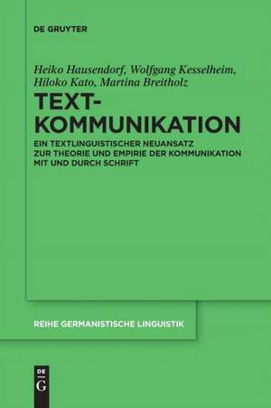 Textkommunikation de Heiko Hausendorf