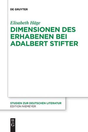 Dimensionen des Erhabenen bei Adalbert Stifter de Elisabeth Häge