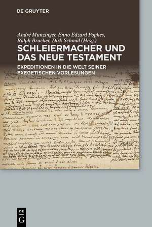 Schleiermacher und das Neue Testament de André Munzinger