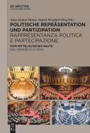 Politische Repräsentation und Partizipation / Rappresentanza politica e partecipazione de Anna Gianna Manca