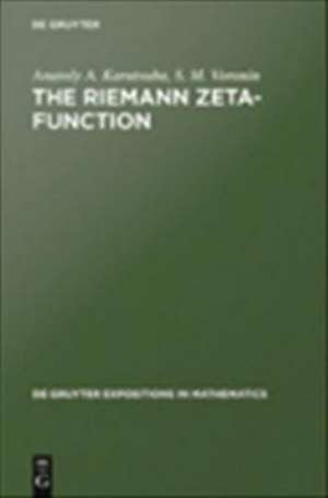 The Riemann Zeta-Function de Anatoly A. Karatsuba