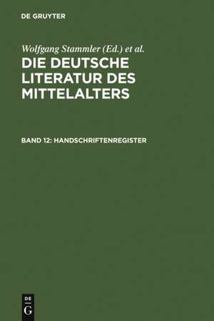 Handschriftenregister de Burghart Wachinger