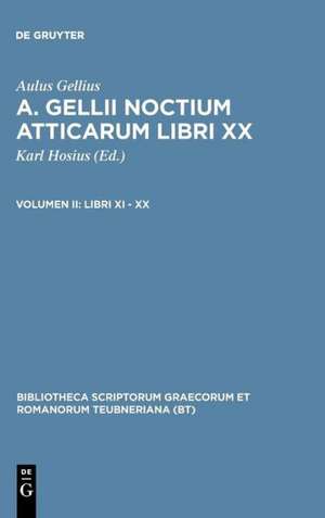 Libri XI – XX de Aulus Gellius