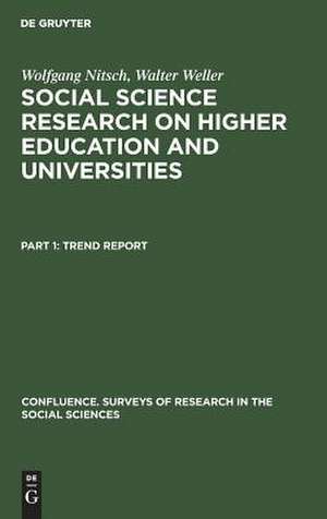 Trend report: aus: Social science research on higher education and universities, Pt. I de Wolfgang Nitsch