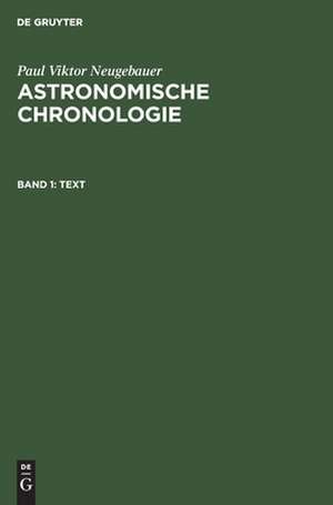 Text de Paul Viktor Neugebauer