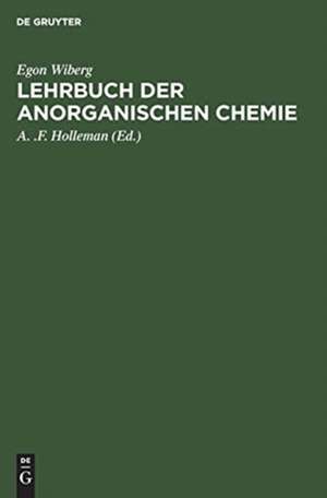 Lehrbuch der anorganischen Chemie de Egon Wiberg