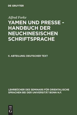 Deutscher Text de Alfred Forke