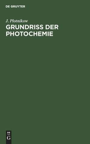 Grundriss der Photochemie: in elementarer Darstellung als Einführung in das Studium de Johannes Plotnikow