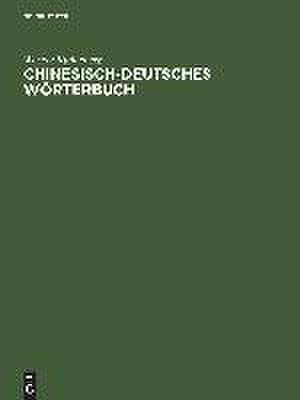 Chinesisch-deutsches Wörterbuch: 6400 Schriftzeichen mit ihren Einzelbedeutungen und den gebräuchlichsten Zusammensetzungen de Werner Rüdenberg