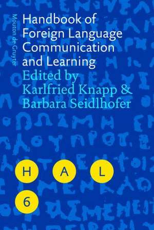 Handbook of Foreign Language Communication and Learning de Karlfried Knapp