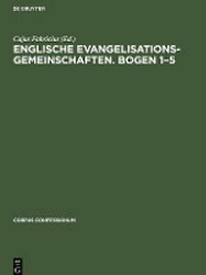 Englische Evangelisationsgemeinschaften. Bogen 1¿5 de Cajus Fabricius