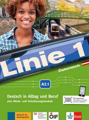 Linie 1 Österreich A2.1. Kurs- und Übungsbuch mit DVD-ROM de Stefanie Dengler