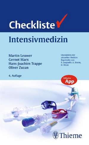 Checkliste Intensivmedizin de Martin Leuwer