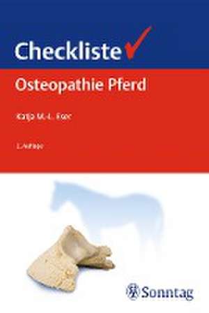 Checkliste Osteopathie Pferd de Katja Eser