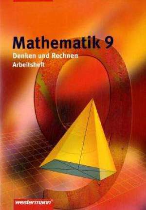 Mathematik Denken und Rechnen 9. Arbeitsheft. Niedersachsen