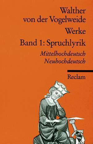 Werke 1. Spruchlyrik de Günther Schweikle