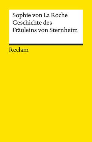 Geschichte des Fräuleins von Sternheim de Barbara Becker-Cantarino