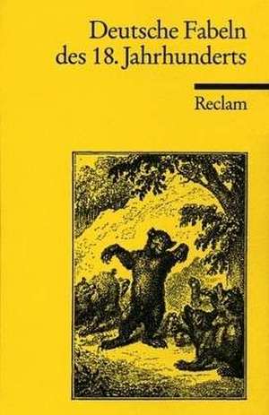 Deutsche Fabeln des 18. Jahrhunderts de Manfred Windfuhr