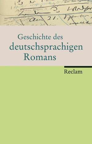 Geschichte des deutschsprachigen Romans de Heinrich Detering