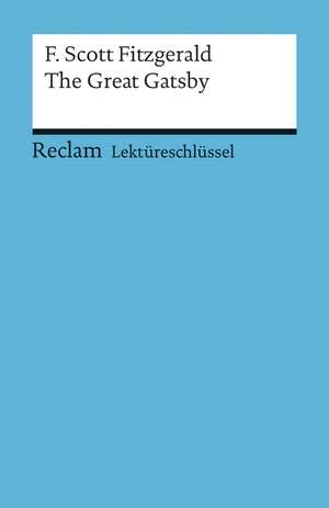 Williams, A: F. Scott Fitzgerald/Gatsby/Lektüreschl.