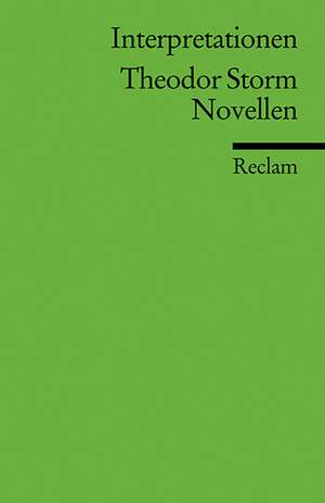 Interpretationen: Theodor Storm. Novellen de Christoph Deupmann