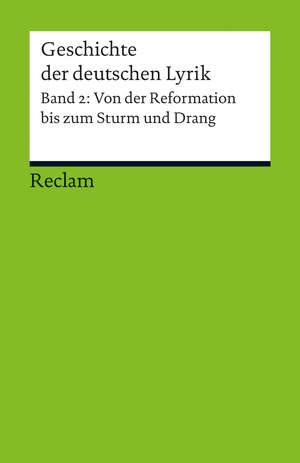 Geschichte der deutschen Lyrik Band 2 de Hans-Georg Kemper