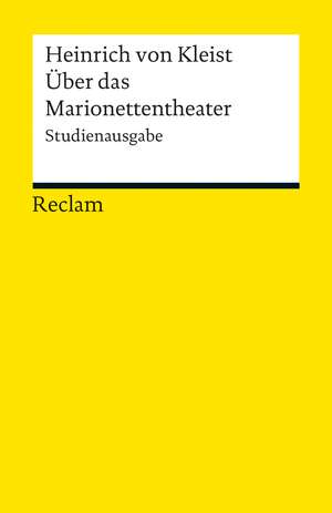 Über das Marionettentheater de Heinrich von Kleist