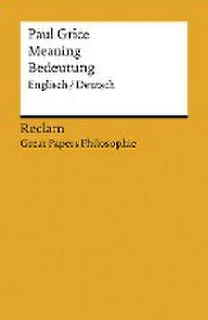 Meaning / Bedeutung de Paul Grice