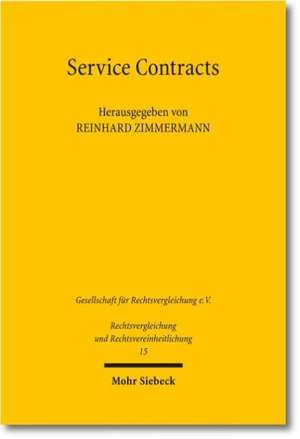 Service Contracts de Reinhard Zimmermann