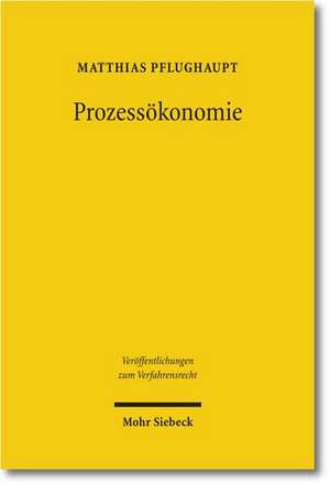 Prozessokonomie: Verfassungsrechtliche Anatomie Und Belastbarkeit Eines Gern Bemuhten Arguments de Matthias Pflughaupt