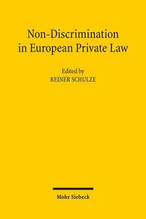 Non-Discrimination in European Private Law