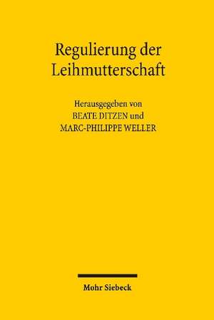 Regulierung der Leihmutterschaft de Beate Ditzen