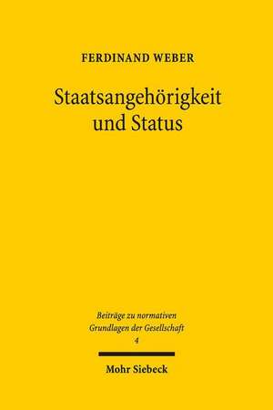 Staatsangehörigkeit und Status de Ferdinand Weber