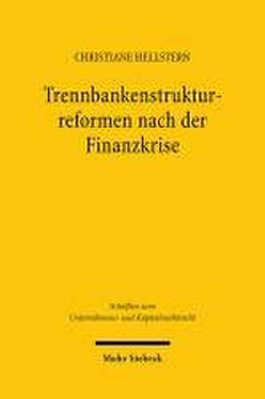 Trennbankenstrukturreformen nach der Finanzkrise de Christiane Hellstern