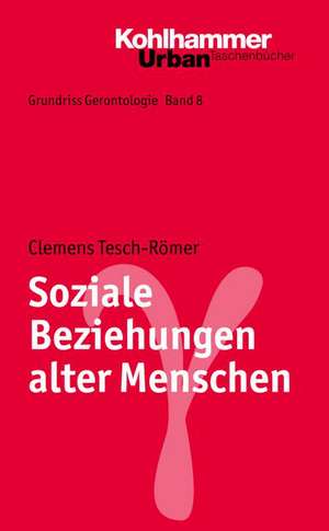 Soziale Beziehungen Alter Menschen: Ein Kognitiv-Verhaltenstherapeutischer Leitfaden Fur Therapeuten de Clemens Tesch-Römer