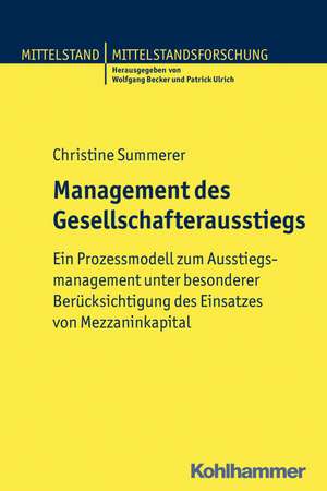 Management des Gesellschafterausstiegs de Christine Summerer