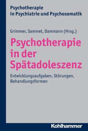 Psychotherapie in Der Spatadoleszenz: Entwicklungsaufgaben, Storungen, Behandlungsformen de Bernhard Grimmer